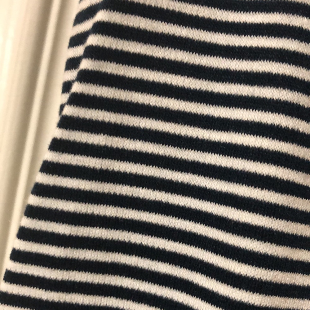 Striped Black and White Mini Dress - Picture 7 of 13